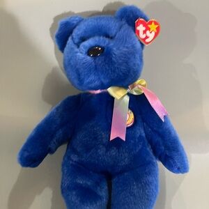 Vintage TY Clubby the Official Club Bear Plush Stuffed Animal